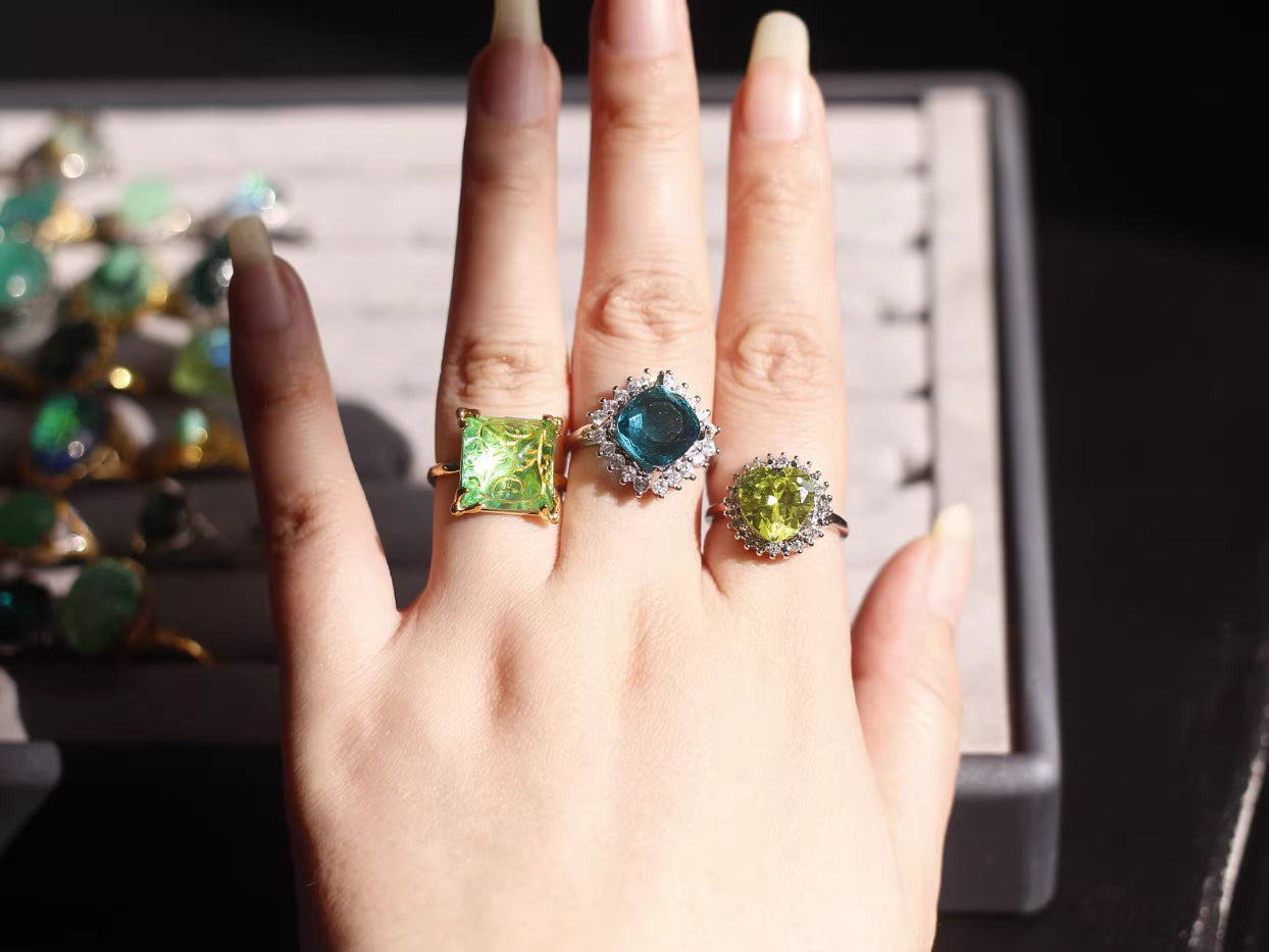 Enchanted Garden Rings| Rhinestone Sterling Silver Rings​
