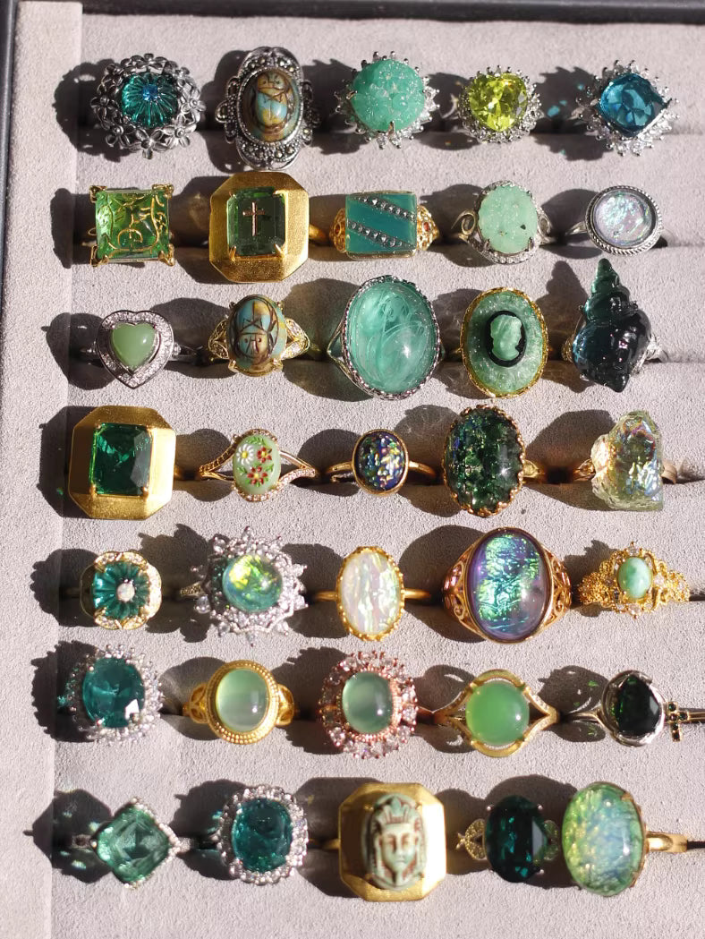 Enchanted Garden Rings| Rhinestone Sterling Silver Rings​