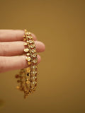 Gold & Zircon Handwoven Tassel Bracelet | Tarnish - Free Titanium Steel - Doraflora