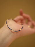 Natural Turquoise & Pearl Stackable Bracelet Set - Waterproof Titanium Steel - Doraflora