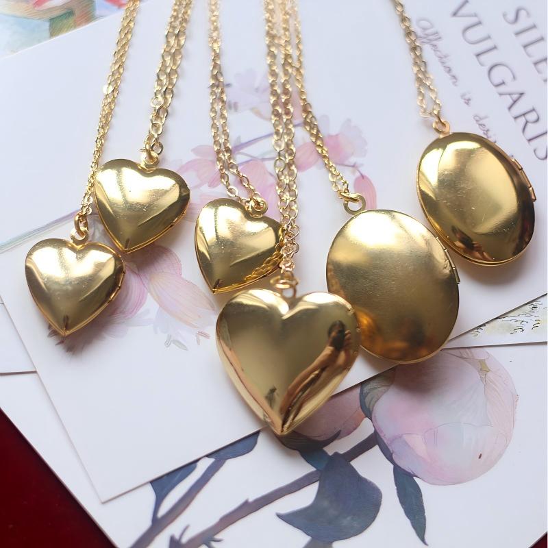 Vintage Gold Rabbit Locket Necklace | Whimsical Photo Keepsake - Doraflora