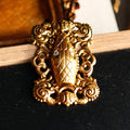 Vintage Gold Snake Opal Brooch | Art Nouveau Antique Jewelry - Doraflora